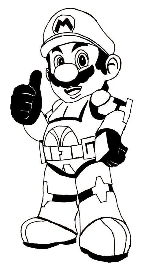 Mario Coloring Pages Free Printable