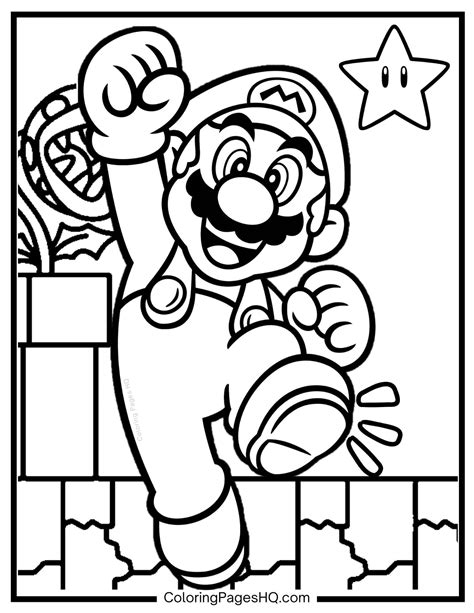 Mario Coloring Pages Pdf