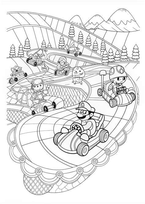 Mario Kart Color Pages
