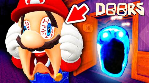 Mario Plays Roblox DOORS - YouTube