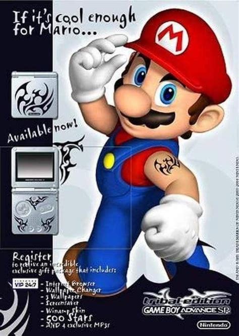 Mario Tribal Tattoo