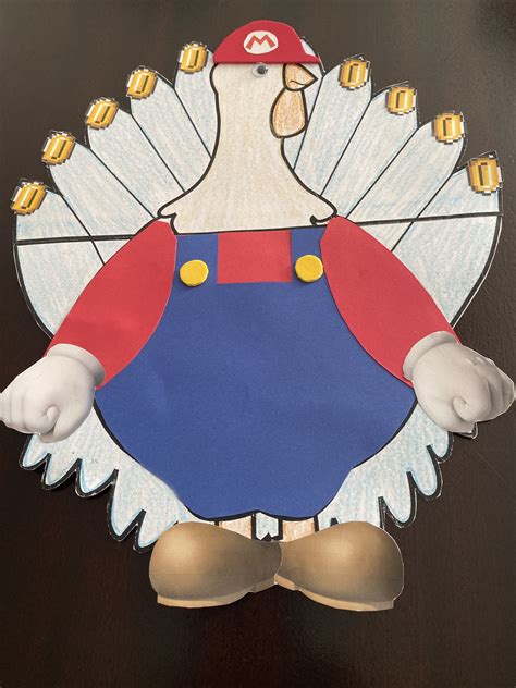 Mario Turkey Disguise Printable