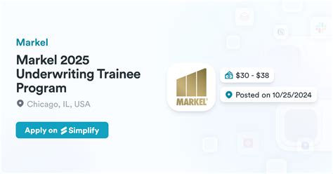 Markel Underwriting Training Program