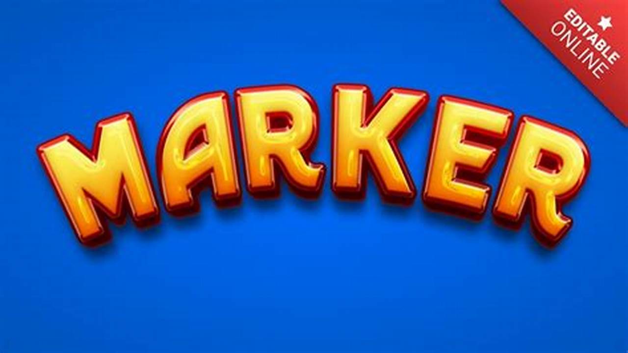 Marker Design And Text Guidelines., Images