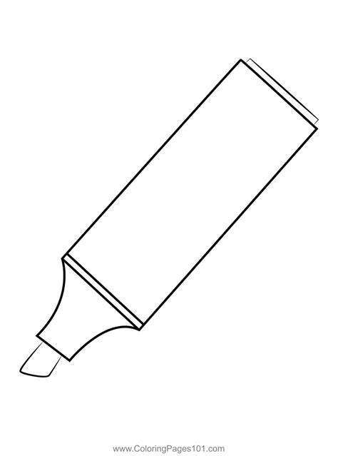 Markers Coloring Page