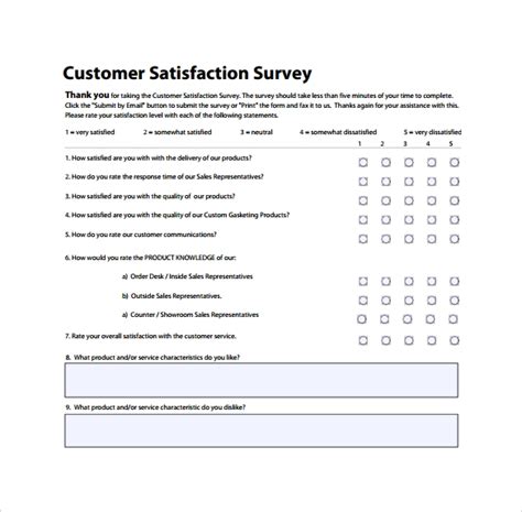 FREE 40+ Examples of Survey Forms in PDF Excel MS Word