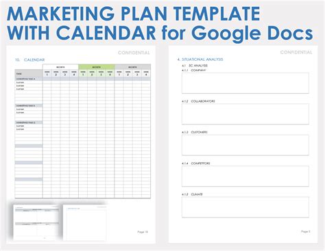 Marketing Plan Template Google Sheets