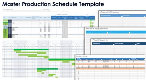 Printable Manufacturing Production Schedule Template