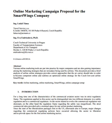 Marketing Proposal Template 34+ Free Sample, Example, Format