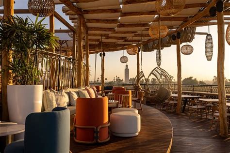 Marrakech rooftop restaurant view