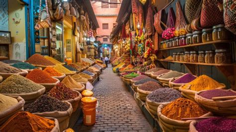Marrakech spice market