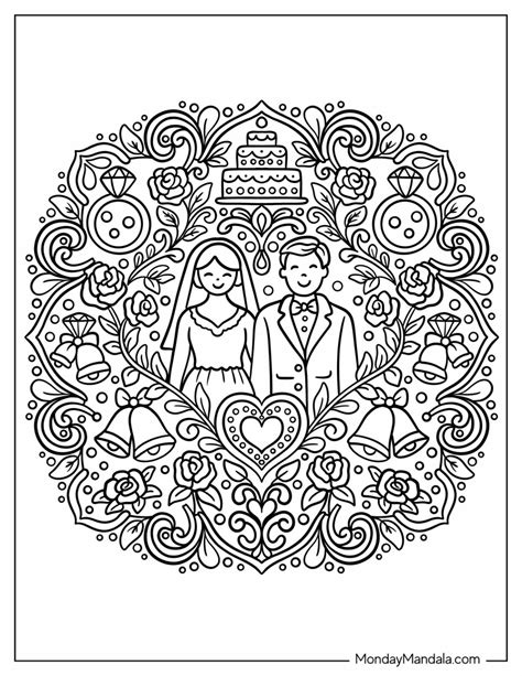 Marriage Coloring Pages