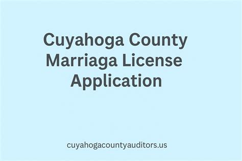 Everything You Need to Know About Obtaining a Marriage License in Cuyahoga County
