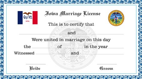 Here are five possible SEO titles about marriage licenses in Iowa, optimized for search engines and geared towards attracting potential readers curious about the process of getting married in Iowa:1. Everything You Need to Know About Getting a Marriage License in Iowa2. Iowa Marriage License Laws: What You Need to Know Before You Say 'I Do'3. Step-by-Step Guide to Obtaining a Marriage License in Iowa4. Iowa Wedding Planning: How to Get Your Marriage License Hassle-Free5. Ready to Get Married in Iowa? Here's What You Need to Know About Marriage Licenses