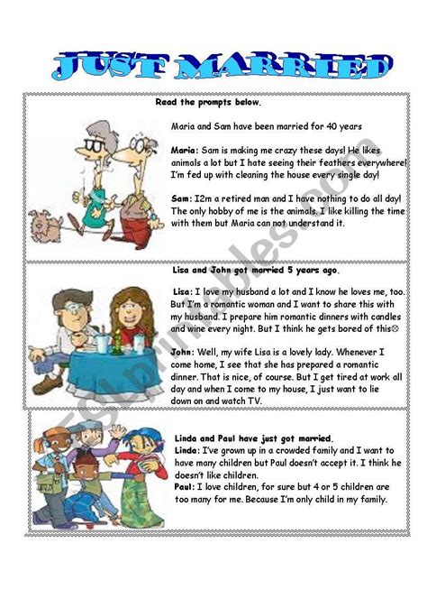 Marriage Roles And Responsibilities Worksheet