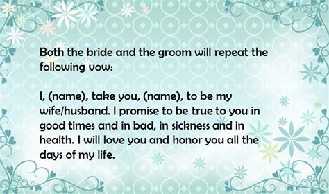 The Significance Behind Marriage Vows: Understanding the Meaning and Importance of Exchanging Vows