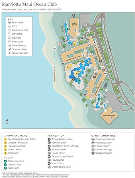 Discover the Oasis of Luxury: A Comprehensive Guide to Marriott Maui Ocean Club Property Map