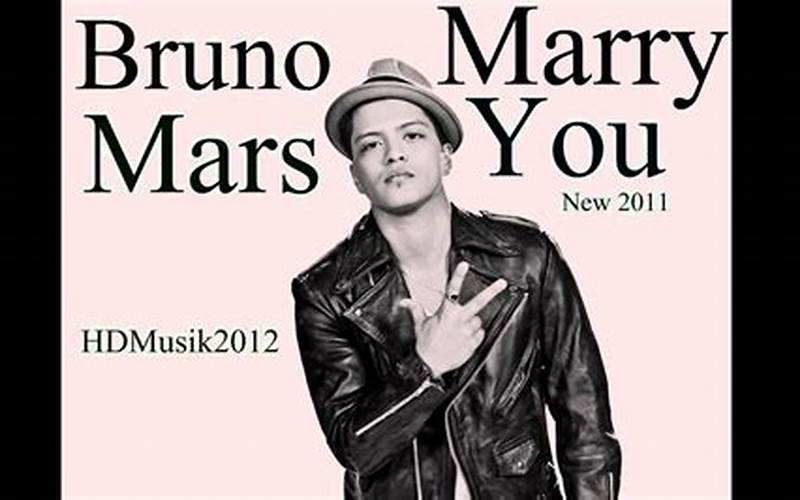 Marry You Bruno Mars