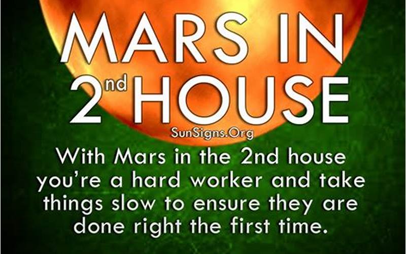 Mars In 2Nd House Synastry