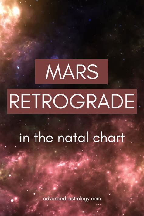 Mars Retrograde Natal Chart
