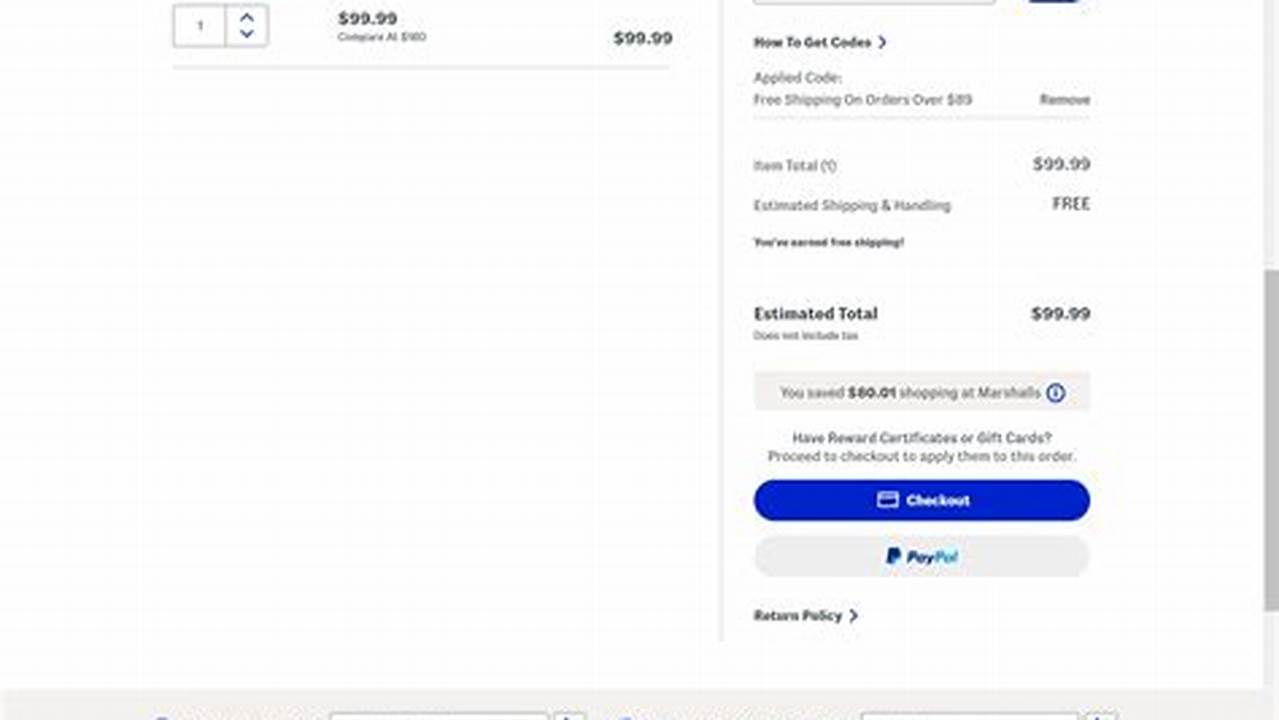 Marshalls Coupon Code 2025