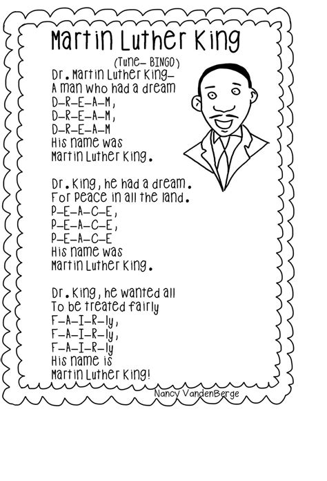 Martin Luther King Worksheets For 1st Grade