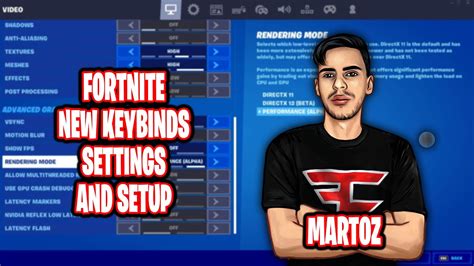 Martoz Fortnite Settings, Keybinds & Setup