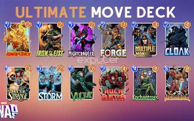Marvel Snap Move Decks: A Guide to Understanding the Basics