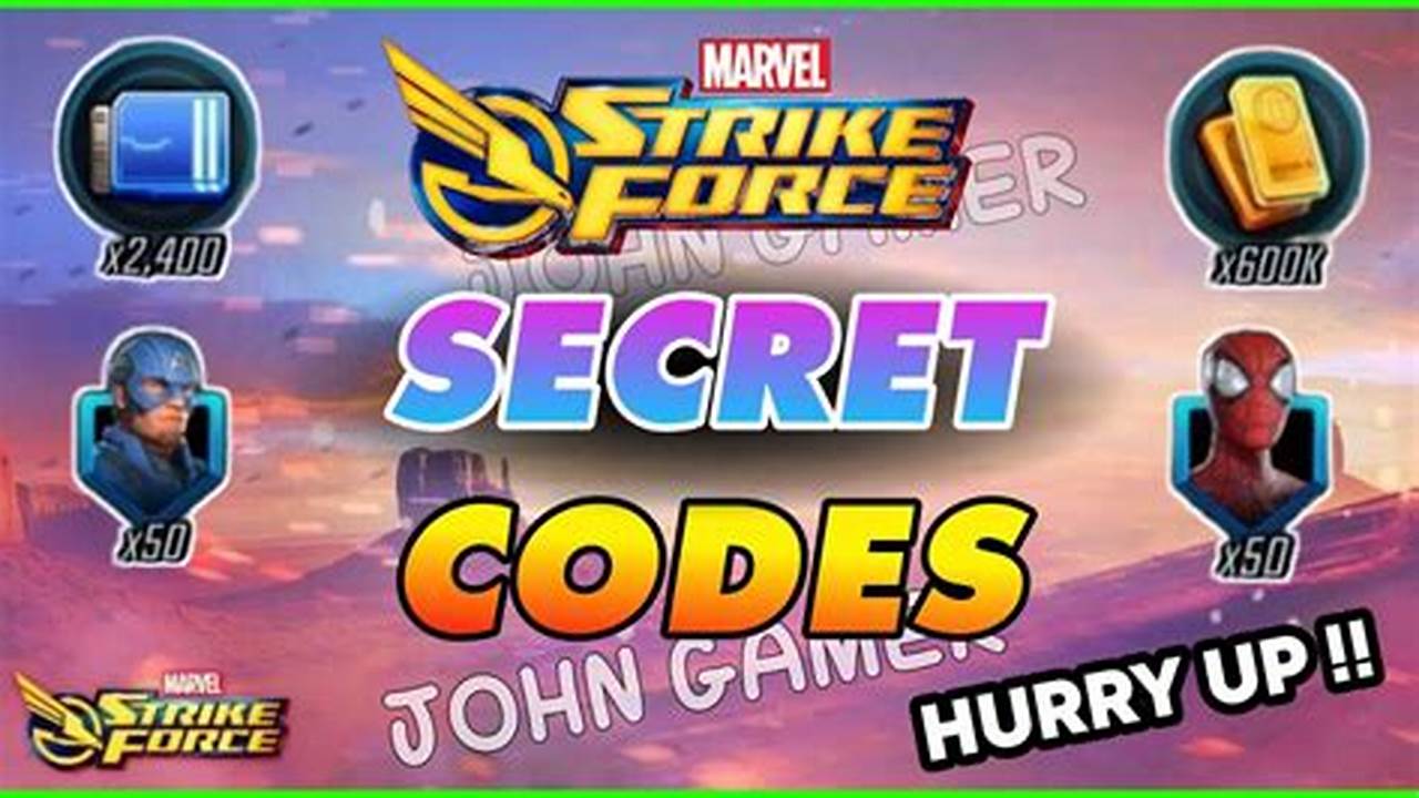 Marvel Strike Force Redeem Codes 2024