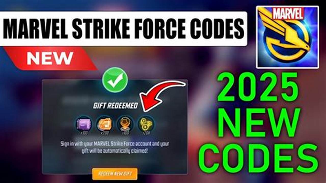 Marvel Strike Force Redeem Codes 2025
