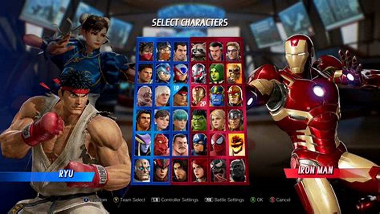 Marvel Vs Capcom Roster