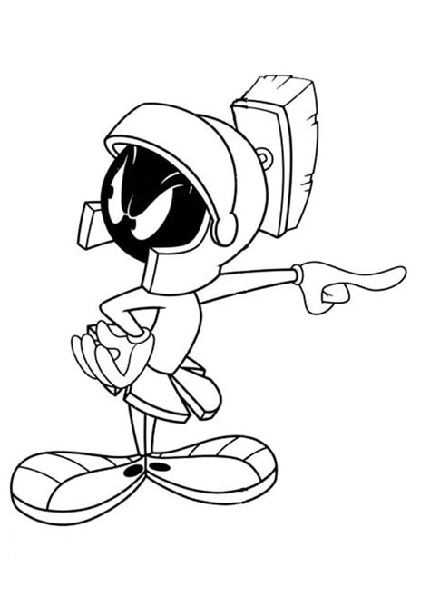 Marvin Martian Coloring Pages