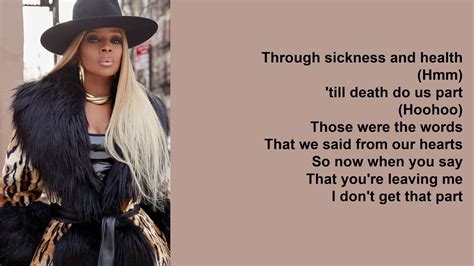 Mary J Blige Not Gon Cry Lyrics