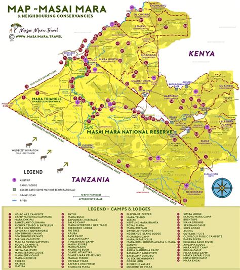 Masai Mara map