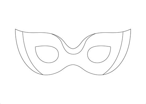 Mask Outline Printable