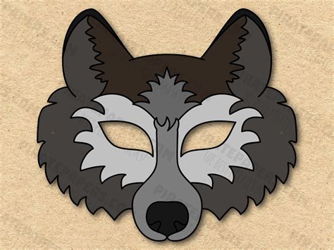 Mask Wolf Printable