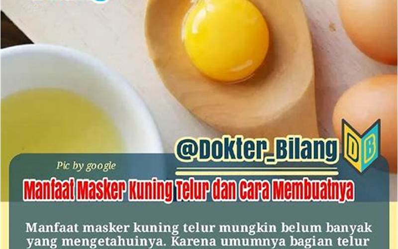 Masker Kuning Telur Untuk Jerawat