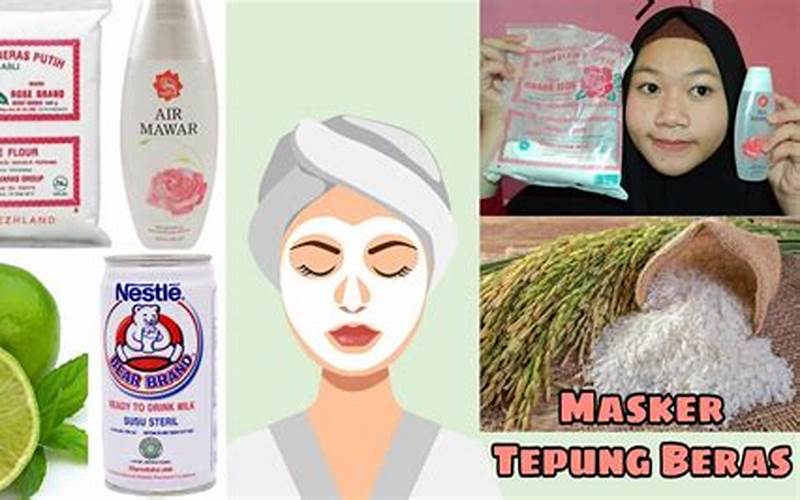Masker Tepung Beras Rose Brand Untuk Jerawat