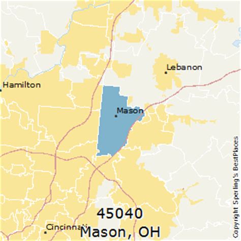 Mason Ohio Zip Code Map secretmuseum