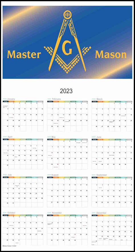 Masonic Auditorium Calendar