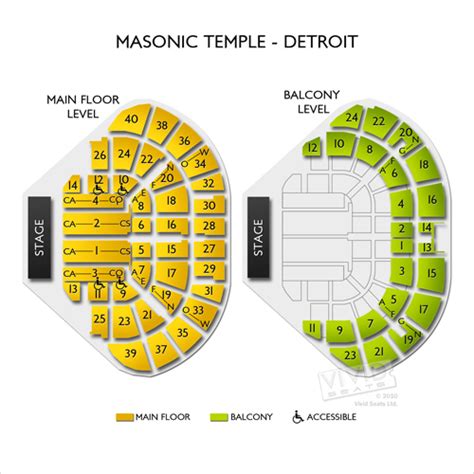 Masonic Temple - Detroit Seating Chart