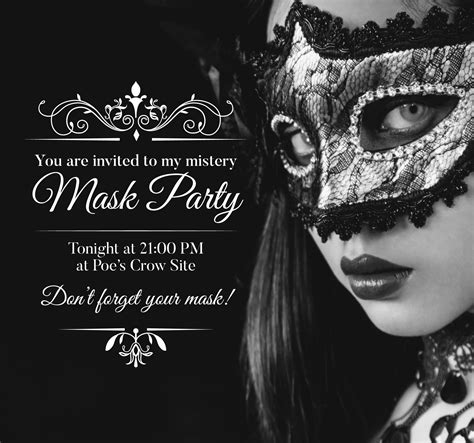 Masquerade Template Invitation