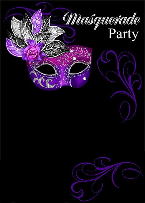 Masquerade Invitations Template Free