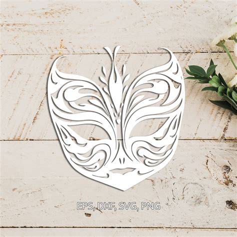 Masquerade Mask - SVG File, DXF File