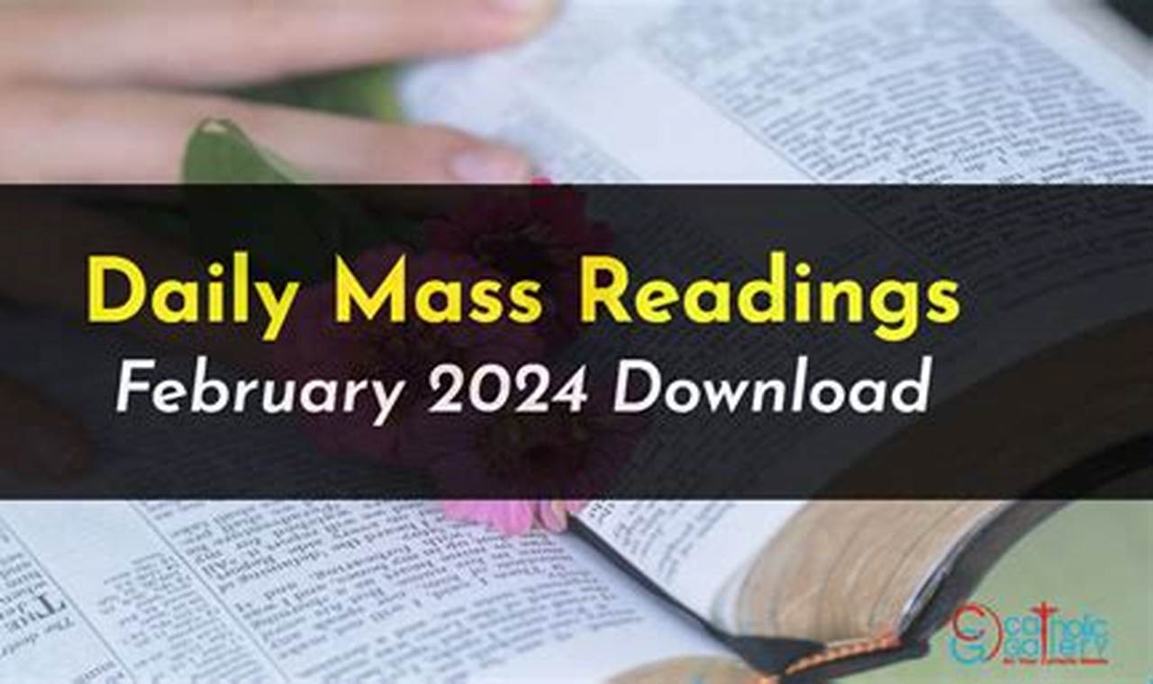 Mass Readings For February 5 2024