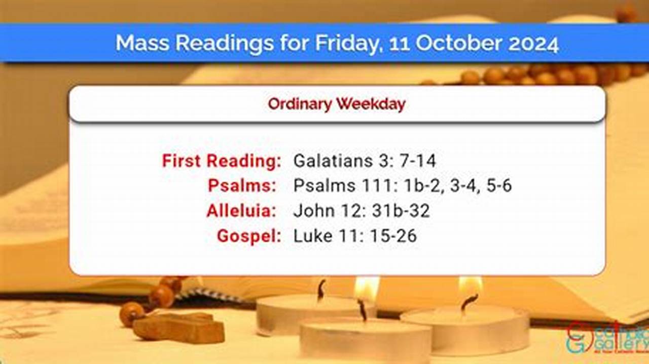 Mass Readings October 1 2024 Homily