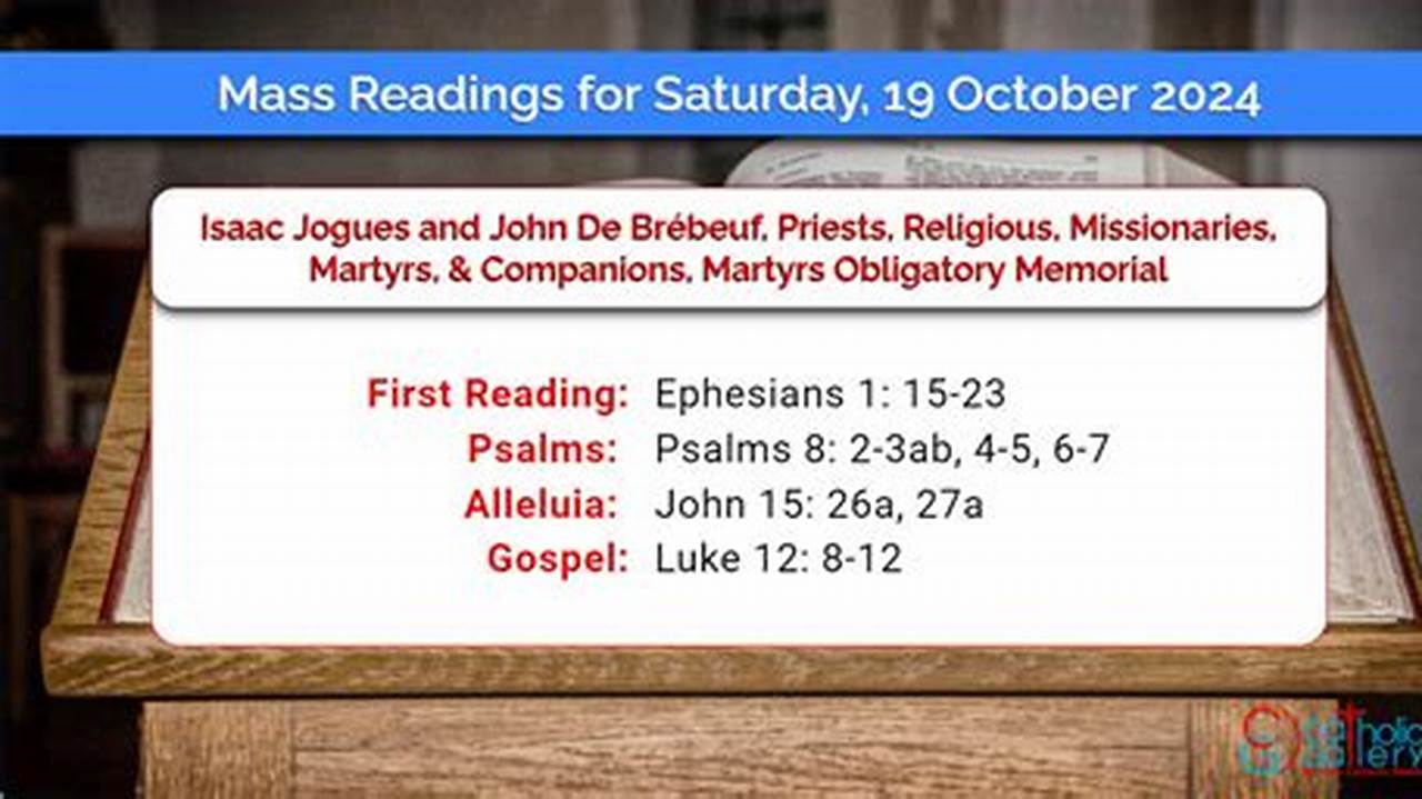 Mass Readings October 1 2024