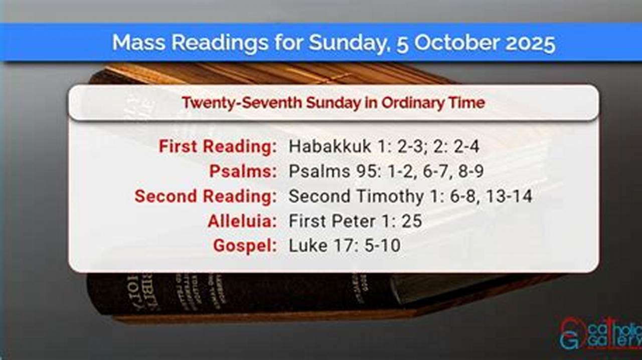 Mass Readings October 1 2025