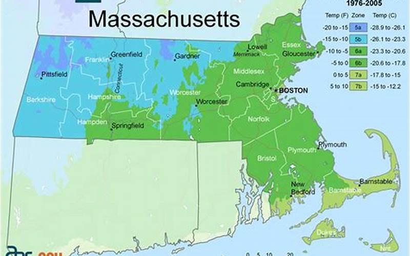 Massachusetts Planting Zones