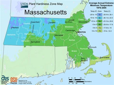Massachusetts Agricultural Zones